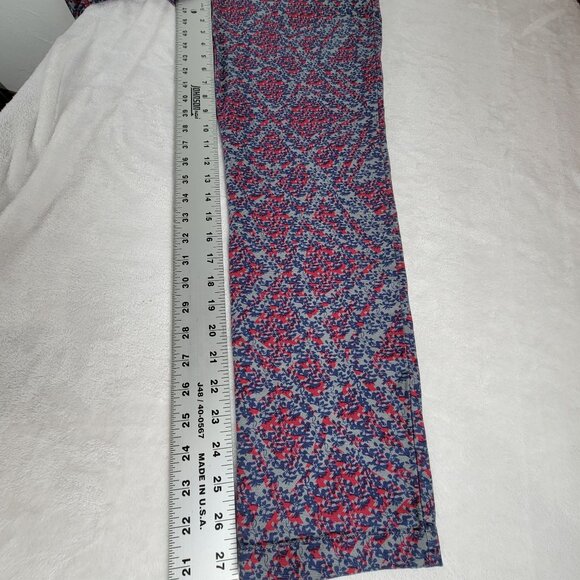 Cabi Womens Palm Beach Floral Print Straight Leg Cropped Pants Size 8 Stretch - Picture 11 of 13